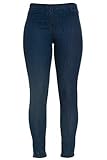 GINA LAURA bis 50, Jeggings Julia, Knöchel-Länge, Slim-Fit, Elastik-Bund, Stretch-Denim, Blue 48 182202 94-48