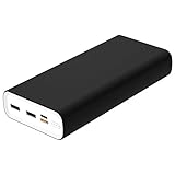 TOOSPON Powerbank 30000mAh mit Modischem und Einzigartigem Design, Schnellladefunktion für Handy, Tablets, Bluetooth-Kopfhörer, Lautsprecher und mehr (Schwarz_30000mAh)