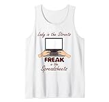 Finance Buchhaltung Lady Frau Spreadsheet Controlling Tank Top