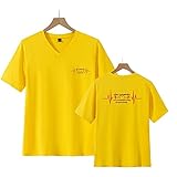 YLWX Pullover Grey's Anatomy Gedruckt T-Shirt Men Women Loose-Fit Kurzarm Crewneck Sweater (Color : Gelb, Size : S)