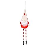 FEIZAO Gnom Tomte Weihnachtsdeko Weihnachtsanhänger Basteln Weihnachtsschmuck LED Filz Plüsch 2021 Hängende Charms DIY Weihnachtspuppe Christbaumanhänger Geschenkanhänger Weihnachtsmann anhäng