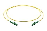 Corning Glasfaser Patchkabel 2.0 mm - Singlemode Simplex: LC APC Simplex auf LC APC Simplex, 1m (Gelb) - SMF U