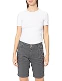 Eight2Nine Damen Sommer Chino Bermuda mit Gürtel Shorts, Iron Grey, XS