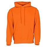 Fruit of the Loom Hooded Sweat Orange - L