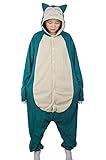 Relaxo Kostüm Snorlax Onesie Jumpsuit Tier Relax Kostuem Damen Herren Pyjama Fasching Halloween Schlafanzug Cosplay Erwachsene Karneval Einteiler SH L