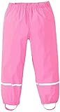 Kinder Regenhose Jungen Mädchen wasserdichte Atmungsaktiv Matschhose Wandern Outdoor Sport Buddelhose ohne Latz(Rosa,98-104)