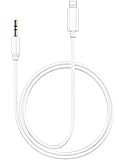 Lightning auf 3,5 mm Audiokabel, 1 m, Apple MFi-zertifiziert, iPhone Kopfhöreranschluss, Lightning-auf-AUX-Kabel für 12/11/SE/XS/XR/X/8 7/iPad Auto/Heim-Stereoanlage, Lautsprecher, Kopfhö