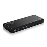 FLASHOWL 15 in 1 USB C Docking Station mit 6 USB 3.0, Dual 5K DP und Dual 4K HDMI, Gigabit Ethernet, Mic in und Audioausgang, Ideal für MacBook, MacBook pro, Typ- C Laptops und Tab