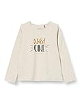 bellybutton Baby-Mädchen Langarmshirt T-Shirt, Sand Melange|beige, 62