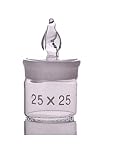 HUGUI MINGS Science Lab Supplies. 5pcs Wägeglas, niedrige Form, O.D.25mm, Höhe 25mm, versiegelte Glasflasche, Vorratsflasche (Color : Clear)
