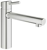 GROHE Concetto Küchenarmatur, mittelhoher Auslauf, Schwenkbereich 140°, SuperSteel 31128DC1