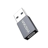 HAKUSHA 3.0 USB A auf USB C Adapter, [1 Stück] OTG Stecker USB A auf Buchse USB Typ C Adapter für Samsung Galaxy S21 Ultra,S20,iPhone 12 Pro Max,11,Huawei P50,Xiaomi 11,10,Google Pixel 5,Laptop,Tab