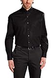 eterna Herren Hemd Comfort Fit Langarm Kent, Schwarz, W44 Lang