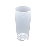 50 Stück 0,4L Mehrwegbecher PP transparent [Made in Germany]