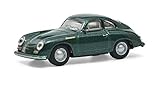 Schuco 452658000 Porsche 356A Coupé, Carrera, Modellauto, Maßstab 1:87, grü