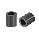 sourcing map Runde Distanzscheibe aus ABS, 5.4 mm Innendurchmesser, 9 mm Außendurchmesser, 10 mm Länge, ohne Gewinde, für M5-Schrauben, Block, schwarz, 500 Stück, für 3D-Drucker, Stecktafel, M
