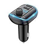 Ruluti 1pc Auto-mp3-player Fm-Transmitter Bluetooth Car Kit Wireless-Radio-Audio-Adapter Mit Dual USB 3.1a USB Ladegerät Schw