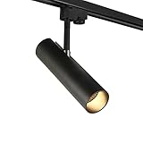 XEX 3000K 4000K Deckenstrahler Drehbar, Schwarzer LED Deckenleuchte Verstellbare Schienenleuchte, Hintergrundwand-Wandleuchte Für Bar-Restaurant, Bekleidungsgeschäft(Color:4000K)