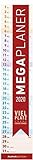 Megaplaner 2020 - Streifenkalender (14,5 x 70) - mit Ferienterminen - viel Platz für Notizen - Streifenplaner - Wandplaner - Küchenk