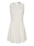 VERO MODA Damen Vmallie Lace S/L Short Dress Noos Formales Kleid, Snow White, M EU