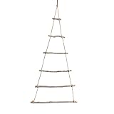 Frau WUNDERVoll® DIY Weihnachtsbaum Holz Leiterbaum zum Zusammenbauen Höhe ca. 110 cm/Adventskalender Weihnachten Advent Deko Tannenbaum Wanddek