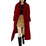 ZHIGUO Fahrradjacke Mode Casual Damen Schafscheren Nähte Mantel Damen Mittellanger W