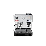 Lelit Anita PL042TEMD semi-professionelle Kaffeemaschine mit integrierter Kaffeemühle, ideal für Espresso-Bezug, Cappuccino und Kaffee-Pads - Edelstahl-Gehäuse – Doppeltes PID-Temperaturreg