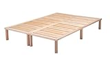 Gigapur G1 26974 Bett | Bettgestell mit Lattenrost | belastbar bis 195 Kg je Element | Holzbett 140 x 200 cm best. aus: 2 x 70 x 200