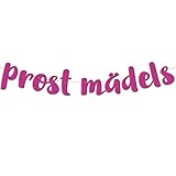 Lustige Girlande, Glitzerbanner Prost Mädels, Lustiges Partyzubehör Junggesellinnenabschied, Bachelorette-Party Pink