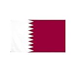 stormflag Katar Flagges (90cmx150cm) Polyester Pongee 90g mit Ösen mit Doppelnadel g