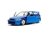 Hon-da Civic Type-R EK9 Blau 6. Generation 1995-2000 1/32 Jada Modell Auto mit individiuellem Wunschk