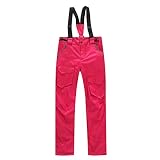 Blingko Langlaufhose Damen Winddicht Warm Gefüttert Skihose Snowboardhose mit Taschen Tactical Hose Cargo Freizeithose für Männer Winterhose Outdoorhose Herbst W