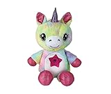 Star Belly Dream Lites Regenbogen Einhorn – Kuscheltier für magische Lichterstimmung in Regenbogenfarben – Stofftier mit praktischem 20 Minuten Sleep T