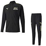 PUMA Borussia Dortmund Trainingsanzug Herren Fanartikel 2021/22, Größe:L, Farbe:Schw