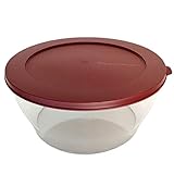 Tupperware Clear Collection 2,4 L dunkelrot Schale Classic Royal Tafelp