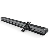 Heymell 130W 125dB Soundbar für TV-Geräte, 2 Verstärker-IC Soundbar mit Integriertem Subwoofer,Kräftiger Bass, DSP,3D Surround Sound,TV Lautsprecher HDMI Optical Aux Coax