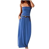 Damenmode Nachtclub Party Eng Anliegendes, Brustgewickeltes Kleid Sexy äRmelloses Schulterfreies Und Bodenlanges Kleid Schlankes Kleid Partyk