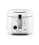 De'Longhi RotoFry F28311.W Roto-Fritteuse, 1 kg Fassungsvermögen, Easy Clean System, Antihaftbeschichtung, fester Frittierbehälter, Ölablauffunktion, 1800 Watt, Weiß