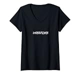 Damen Zornröschen Geschenk Lustiger Spruch Teenager Mädchen Damen T-Shirt mit V