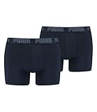 PUMA Herren Boxershorts Unterhosen 100004386 2er Pack, Wäschegröße:XL, Artikel:-321 Navy