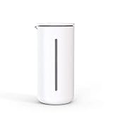 LTH-GD Französische Presse 450ML Glas Methode Druck Kaffeekanne Tee-Haus Hitzebeständige Kaffeemaschinen Siebträger Französisch Press, weiß (Color : White)