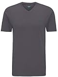 FYNCH-HATTON Herren T-Shirt V-Ausschnitt aus Reiner Premium Baumwolle in Basic Unifarben V-Neck T