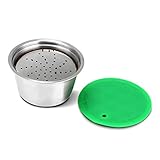 OurLeeme Nachfüllbare Kaffeekapsel, wiederverwendbarer Edelstahl-Kaffeefilter Wiederbefüllbare Kaffeekapsel für Nespresso Dolce Gusto für wohlriechenden Kaffee (Kaffeekapsel)