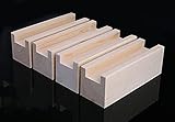 4 Stück Möbel Risers Möbelerhöher Betterhöhung Möbelerhöhung Tischerhöher Elefantenfuß Bed Riser aus Holz,(Color:B,Size:5cm/1.96cm)