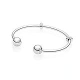 925 Sterling Silber Armband Fitting Charm Herzförmige T-förmige Manschette Kette Glänzende Scheibe Schnalle Schlange Kette Armband Damenschmuck 1