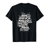 T-Shirt Dialekte Deutschland Karte Hallo Dialekte bay
