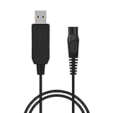 LANMU 8V Ladekabel Netzkabel USB Kabel Stromkabel Ersatzkabel kompatibel mit Philips Norelco Oneblade Rasierer QP2530 QP2630 Bartschneider (ohne Ladeadapter, 1,2m)