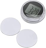 Fahrraduhr Digitaluhr wasserdichte Kompaktuhr Digitale Motorrad Elektronische Uhr für Motorräder wasserdichte Digitaluhr Miniuhr IP64 Wasserdicht Luxus Textur Haltbarkeit Keine Verkabelung