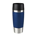 Emsa 513357 Travel Mug Classic Thermo-/Isolierbecher | Fassungsvermögen: 360 ml | hält 4h heiß/ 8h kalt | 100% dicht | auslaufsicher | Quick-Press-Verschluss | 360°-Trinköffnung | b