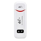 Fransande 4G WiFi USB Router 100 Mbit/S LTE Modem Kabellos Hotspot mit SIM Karte für Smartphone PC Laptop